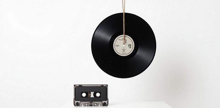 VinylCassette on a string